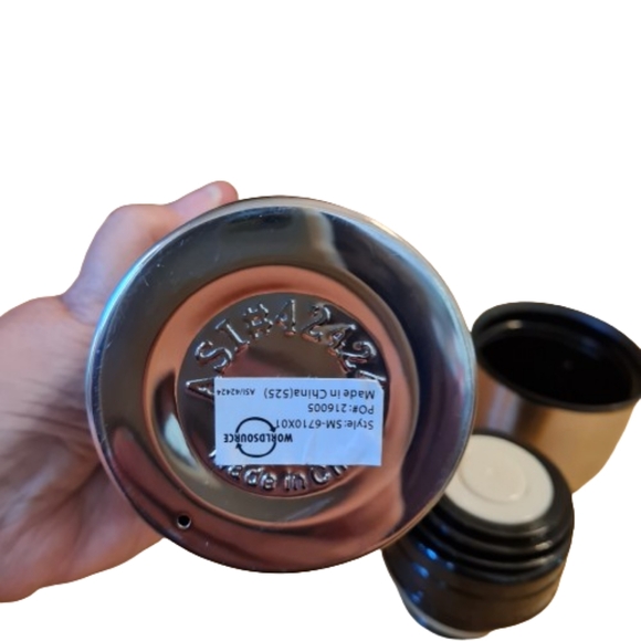 Water bottle, stainless steel, Like new, hand wash, great for work or play! - Picture 3 of 4